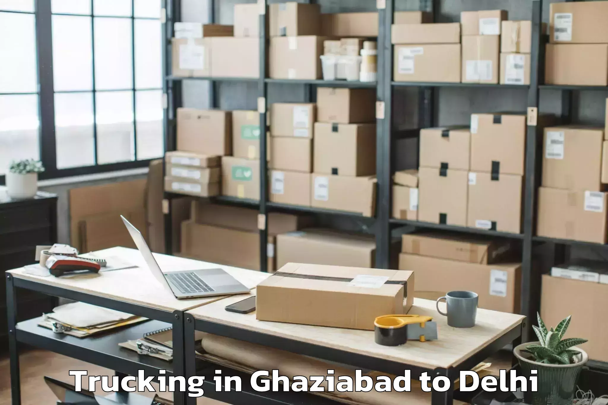 Easy Ghaziabad to University Of Delhi Trucking Booking